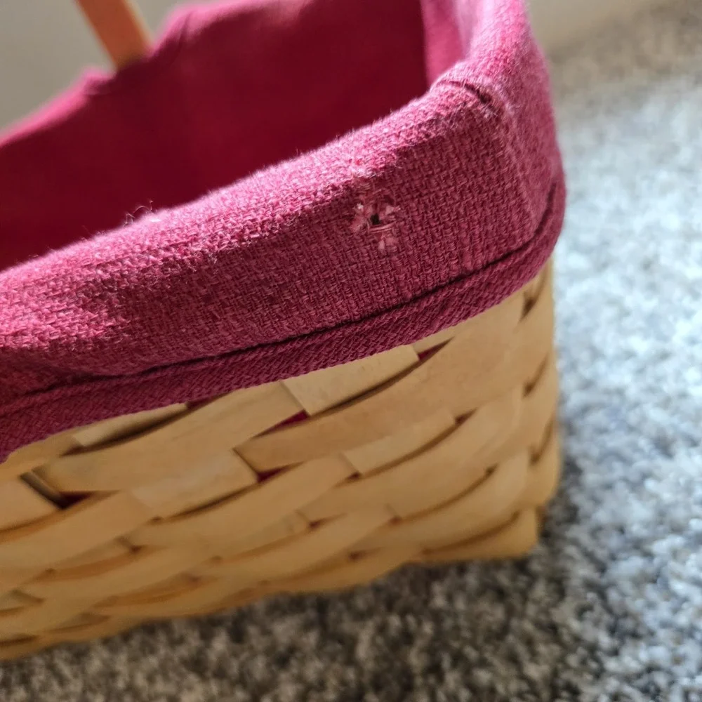 Longaberger‎ 2002 Spring Basket With Paprika Liner No Protector